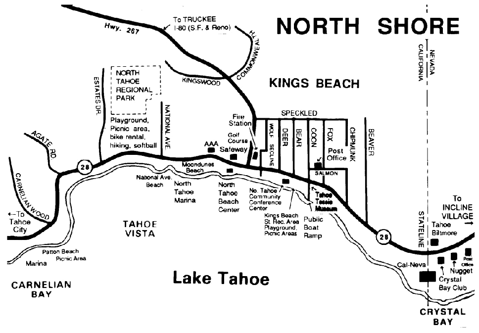 Lake Tahoe Map Of Area | My XXX Hot Girl