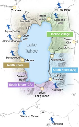map of tahoe ski resorts