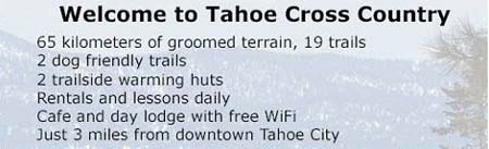 Tahoe Cross Country Snow Conditions