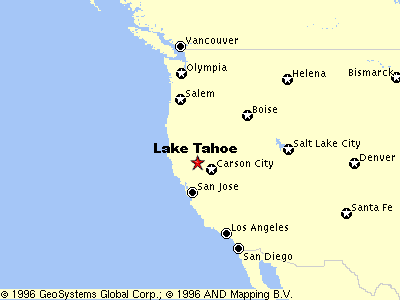 map of south lake tahoe s Lake Tahoe Area Maps Detailed Lake Tahoe Area Map By Region map of south lake tahoe s