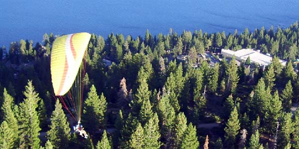 Paragliding in Lake Tahoe CA
