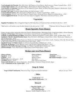 Bachhi's Inn Lake Tahoe Menu page 2