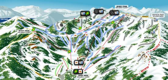 Alpine Meadows Ski Resort Trail Map