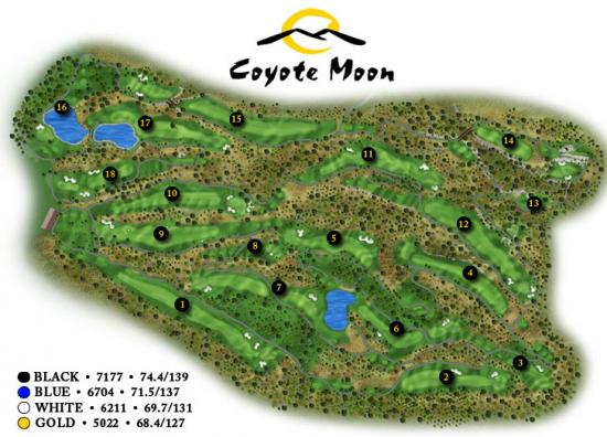 Coyote Moon Golf Course Map