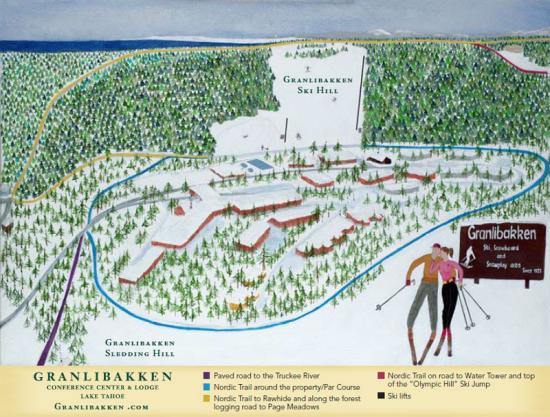 Granlibakken Ski Resort Trail Map