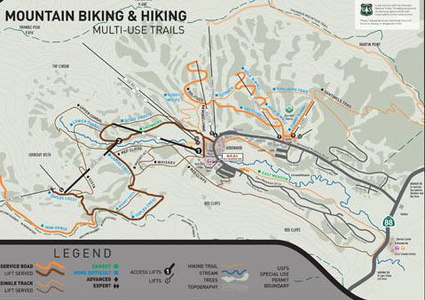 Kirkwood Mountain Bike Park Trail Map