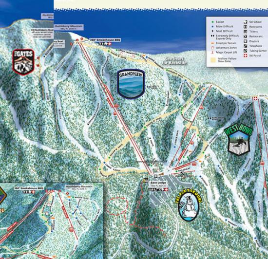 Sierra at Tahoe Ski Resort Trail Map