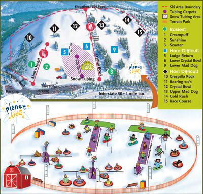 Soda Springs Winter Resort Trail Map