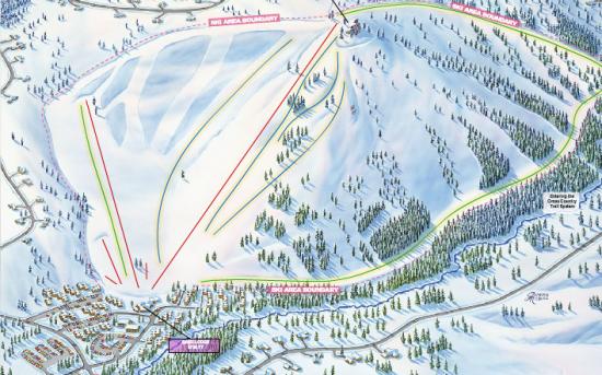 Tahoe Donner Ski Resort Trail Map