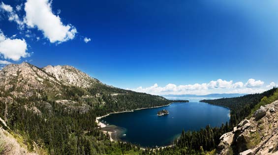Views of Lake Tahoe California